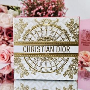 New Christian Dior Red Vanity Pouch With Collectible Miniatures!